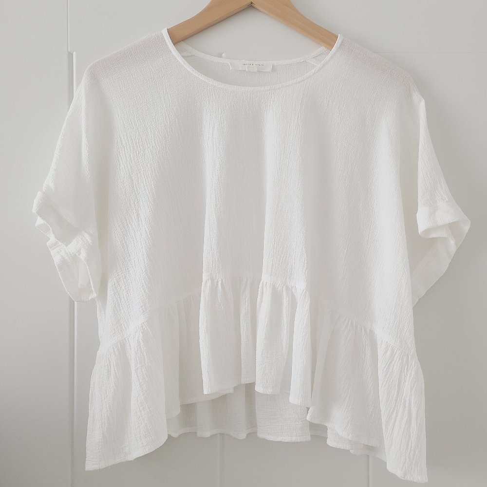 Peplum Short Sleeve